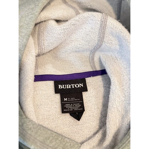 Burton Kids Hoodie Gray Oak Pullover Sweatshirt Graphic Outdoor Medium 10-12 - Picture 4 of 10